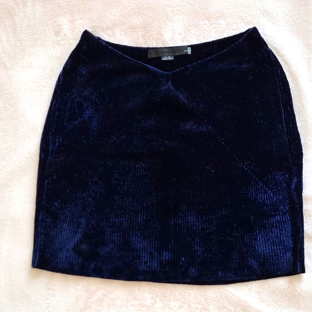 Alexander Wang Velvet Mini Skirt